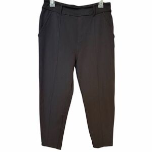 Lululemon Still Pant Style Black Trouser Yoga Pants Front Seam Size 6